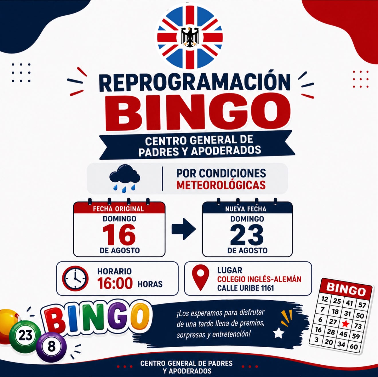 Gran Bingo del Colegio Inglés Alemán